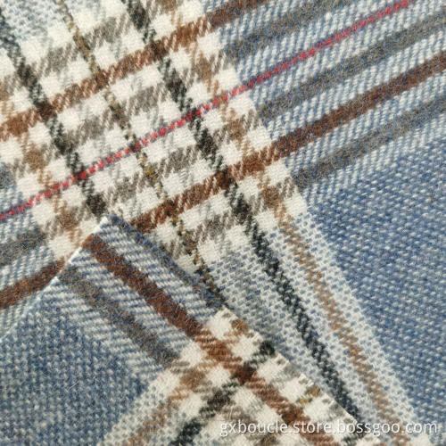 Woolen double face fashion plaid design fabric